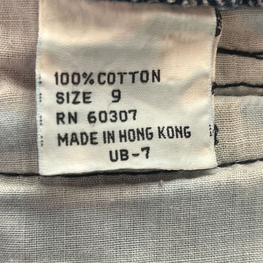 Vintage Y2K Union Bay Juniors Sz 9 100% Cotton Jeans Tapered High Waist - Picture 3 of 5